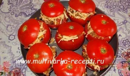 Rosii umplute in reteta cuptorului cu o fotografie