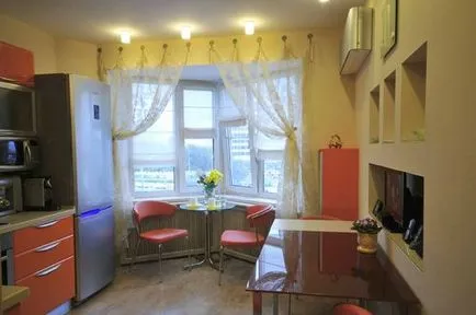 bivindou în bucătărie, care este, în special proiectarea, selectarea perdele (bucatarie) bivindou în bucătărie, care este, în special proiectarea, selectarea perdele