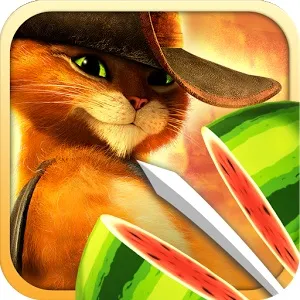Fruit Ninja Motanul încălțat - arata ce o pisica in cizme!