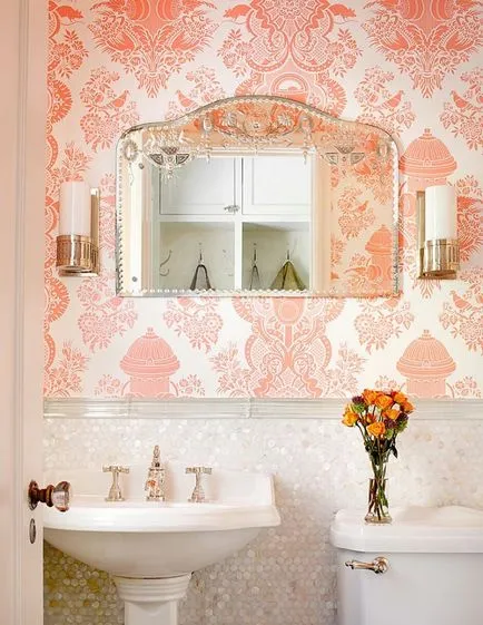 Coral culoare în interior - de design, accesorii, foto (culoare coral perete interior) Culoare Coral în interior - de design, accesorii, fotografii