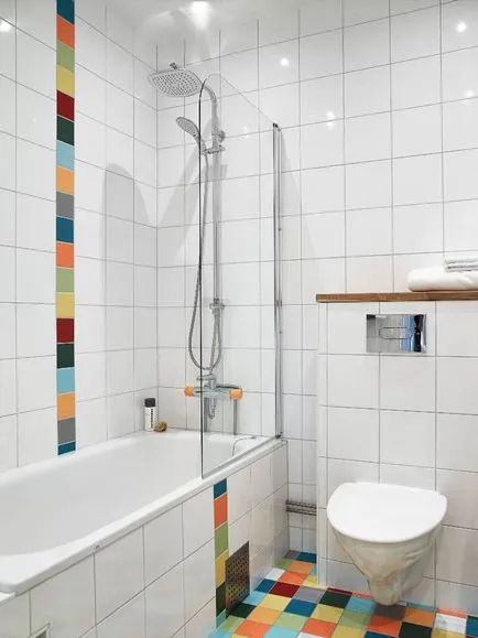 Combinația de gresie în baie decor