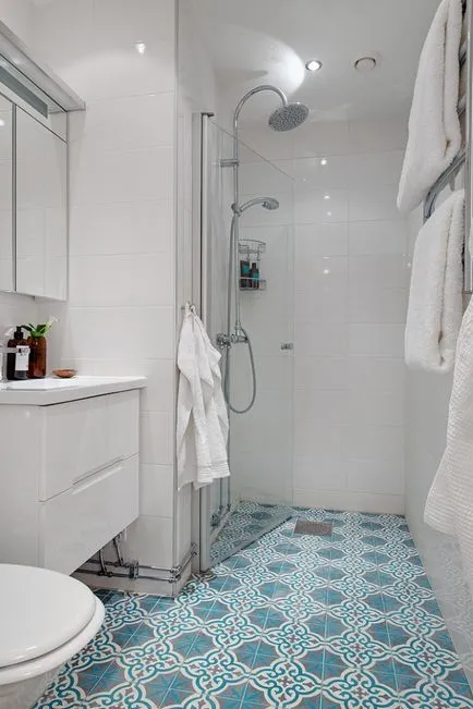 Combinația de gresie în baie decor