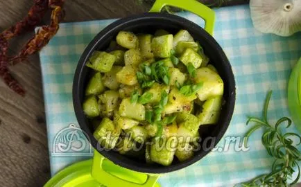 garnitură de pas cu pas reteta dovlecel (9 poze)