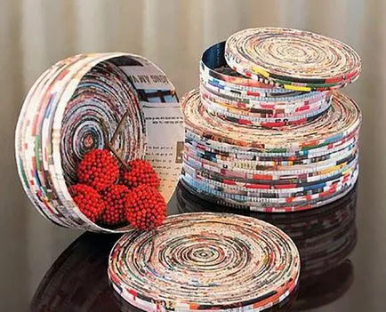 Ziare și decor cafea sau 24 de idei inspirate, folosind reviste vechi (idei) Ziare și decor cafea sau 24 de idei inspirate folosind reviste vechi
