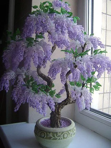 Wisteria șirag de mărgele de clasa de master, țesut schema pas cu pas fotografii și videoclipuri