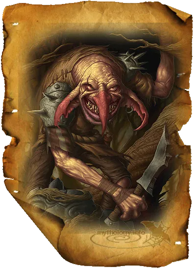 Goblin - goblin enciclopedie bestiar mitologic (monștri mitologice) Goblin - goblin Enciclopedia bestiar mitologice