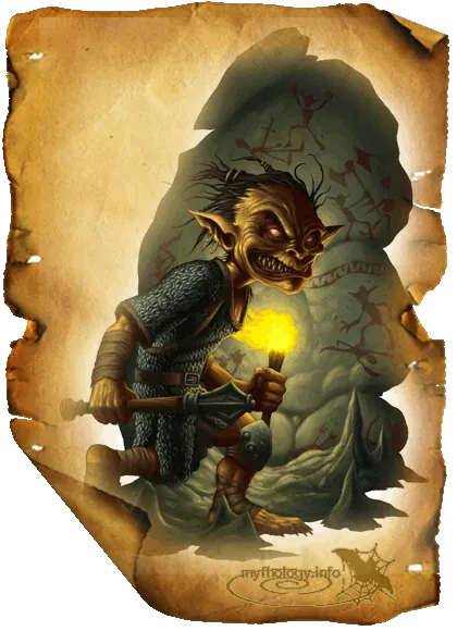 Goblin - goblin enciclopedie bestiar mitologic (monștri heraldice) Goblin - goblin Enciclopedia bestiar mitologice