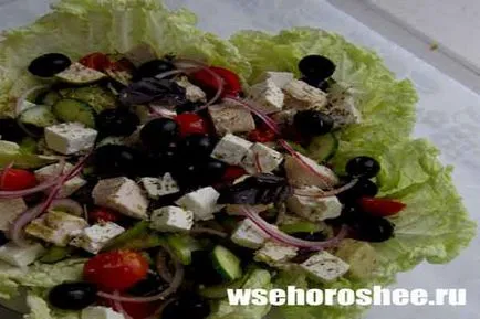 salata greceasca cu pui - o reteta clasica pentru un simplu (simplu) salata greceasca cu pui - reteta clasica simplu