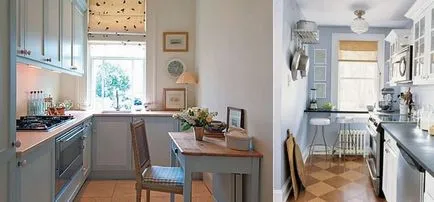 Interiorul unei mici idei de bucătărie pentru bucătării mici, soluții interesante pentru decorarea propriilor lor mâini