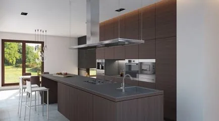 Interior bucătărie bej maro