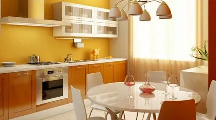 Interior bucătărie bej maro