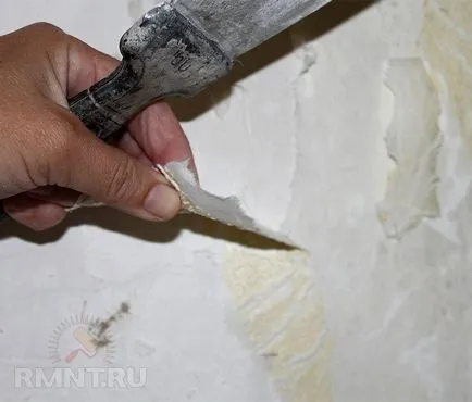 Cum de a elimina rapid tapet vechi din pereți (pereții pentru a îndepărta imaginea de fundal) Cum de a elimina rapid tapet vechi din pereți