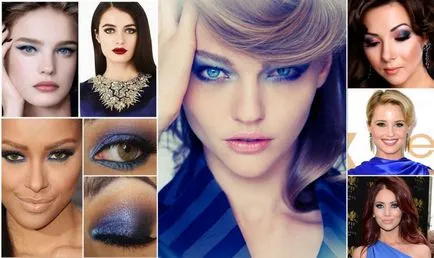 Ce ar trebui să fie sub machiaj rochie albastru (albastru) Ce ar trebui să fie un make-up sub rochie albastră