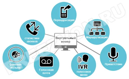 Cum numărul de telefon virtuale, precum și alte servicii
