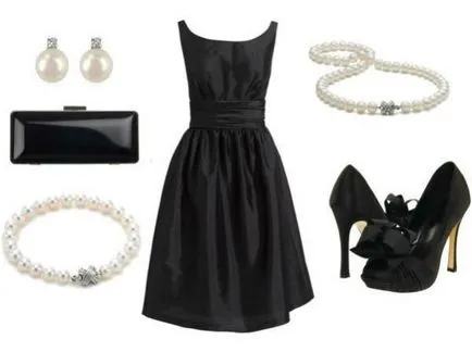 Ce accesorii pentru a alege o rochie neagra (foto) (rochie lungă neagră) Ce accesorii pentru a alege o rochie neagră (poze)
