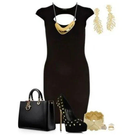 Ce accesorii pentru a alege o rochie neagra (foto) (rochie) Ce accesorii pentru a alege o rochie neagră (poze)