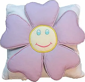 Frumos perna in forma de flori confectionata din tesatura, brodată