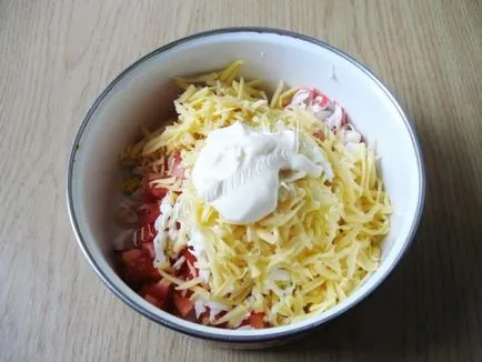 Salata de crab cu brânză 10 rețete (salată) Salata de crab cu brânză 10 rețete