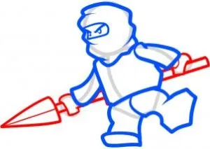 Cum de a desena un du-te lego ninja (Ninja) Cum să atragă un ninja lego du-te