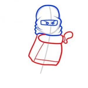 Cum de a desena un du-te lego ninja (Ninja) Cum să atragă un ninja lego du-te