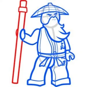 Cum de a desena un du-te lego ninja (Ninja) Cum să atragă un ninja lego du-te