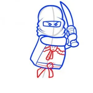 Cum de a desena un du-te lego ninja (Ninja) Cum să atragă un ninja lego du-te
