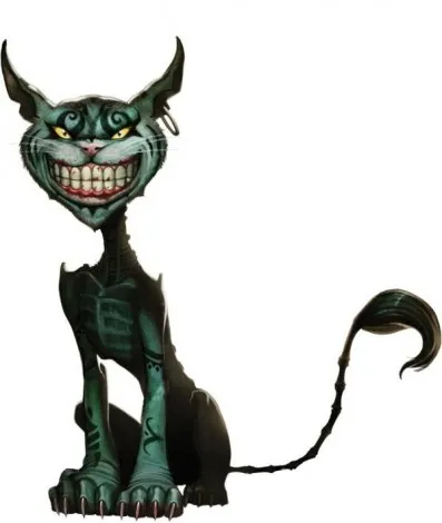 Cum de a desena etape creion Cheshire Cat