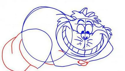 Cum să atragă Cheshire Cat - rezidenți Magic of Wonderland (Cheshire) Cum să atragă Cheshire Cat - rezidenți Magic Minunilor