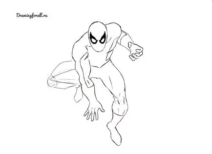 Cum de a desena Spiderman în etape (Spider-Man) Cum de a desena Spiderman în etape