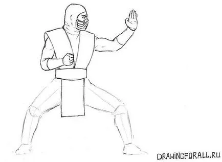 Cum de a desena etape Sub-Zero a kombat muritor (kombat muritor) Cum să elaboreze un etape Sub-Zero de la kombat muritor