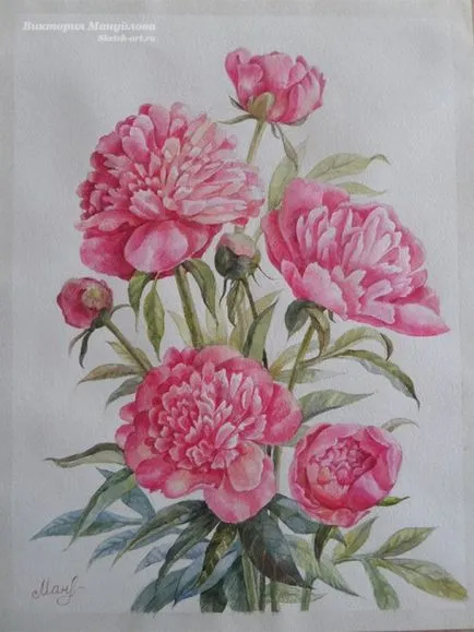 Cum de a desena un bujor trage o grămadă! (Bouquet) Cum de a desena un bujor trage o grămadă!