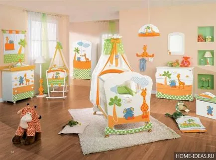 Cum de a decora pepinieră, fotografii pentru copii de interior (foto) Cum de a decora pepinieră, imagini pentru copii de interior
