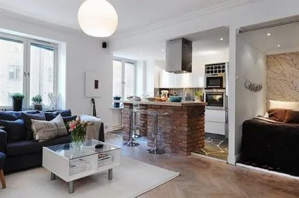 Cum de a separa bucataria de camera intr-un apartament studio (38 poze) Tipurile de partiții ca zone izola
