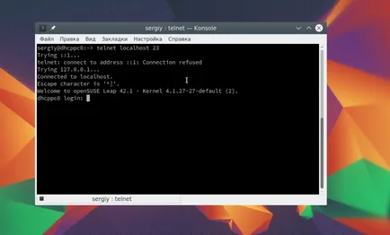 Cum să utilizați telnet, losst