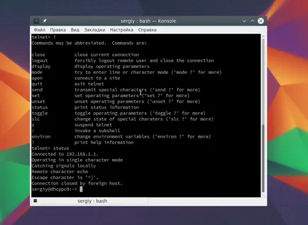 Cum să utilizați telnet, losst