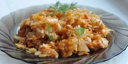 Cum de a găti o varza delicios leneș role rețete cu video