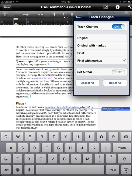Editați documente pe sfaturi iPad, lecții de autori, lumea computerelor, stiri jocuri