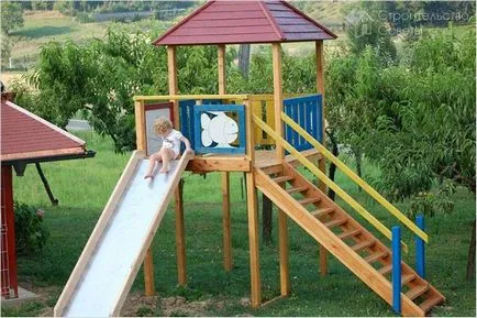 Cum de a face slide-uri pentru copii, cu propriile lor mâini - tobogan pentru copii pentru a fi interogate (foto) (în sus) Cum de a face slide-uri pentru copii, cu propriile lor mâini - tobogan pentru copii pentru a fi interogate (foto)