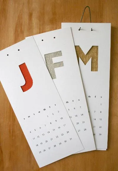 Cum de a face un calendar cu propriile mâini