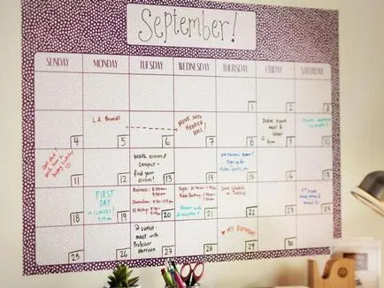 Cum de a face un calendar cu propriile mâini