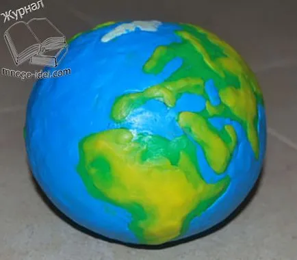 Cum de a face Globe de lut cu mâinile lor pentru copiii cu fotografii și video