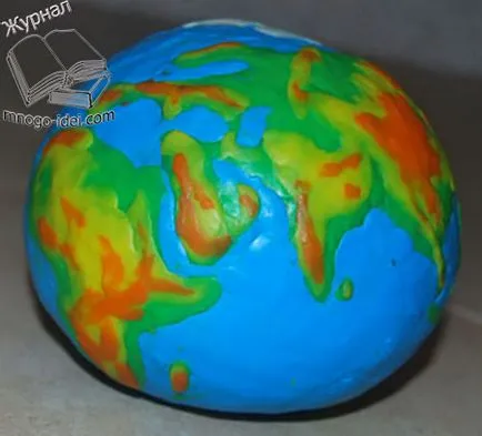 Cum de a face Globe de lut cu mâinile lor pentru copiii cu fotografii și video