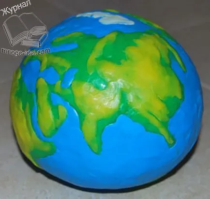 Cum de a face Globe de lut cu mâinile lor pentru copiii cu fotografii și video
