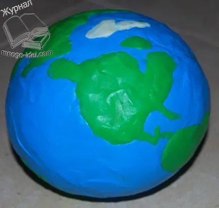 Cum de a face Globe de lut cu mâinile lor pentru copiii cu fotografii și video