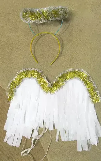 Cum sa faci aripi de înger pentru copii costum de hîrtie cu propriile mâini