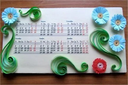 Cum de a face un calendar pentru desktop cu mâinile de hârtie (calendar) Cum de a face un calendar pentru desktop cu mâinile de hârtie
