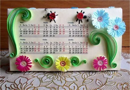 Cum de a face un calendar pentru desktop cu mâinile de hârtie (fotoavtor) Cum de a face un calendar pentru desktop cu mâinile de hârtie