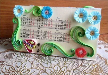 Cum de a face un calendar pentru desktop cu mâinile de hârtie (pas cu pas) Cum de a face un calendar pentru desktop cu mâinile de hârtie