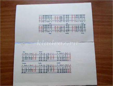 Cum de a face un calendar pentru desktop cu mâinile de hârtie (pas cu pas) Cum de a face un calendar pentru desktop cu mâinile de hârtie