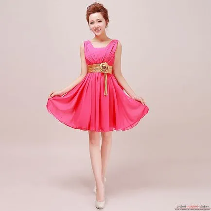 Cum sa faci o rochie frumoasă făcută din chiffon cu mâinile pline cu fotografii de modele, modele și